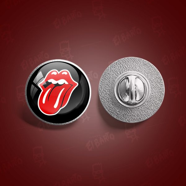 Pin Metálico Redondo Rolling Stones