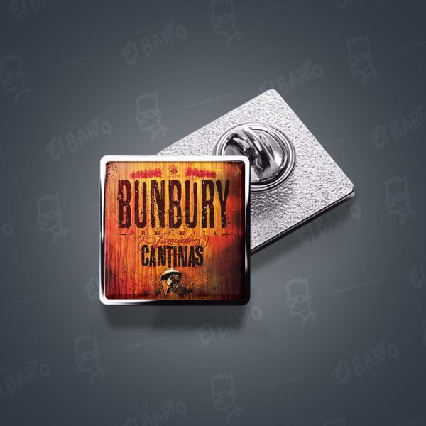 Pin Metálico Cuadrado Bunbury - Héroes