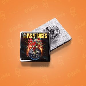 Pin Metálico Cuadrado Guns n' Roses