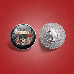 Pin Metálico Redondo Guns n' Roses